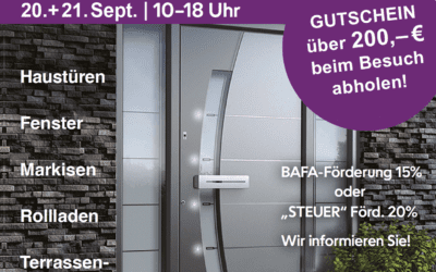 Große Hausmesse am 21. + 22.09.2024 in der Haustürenwelt