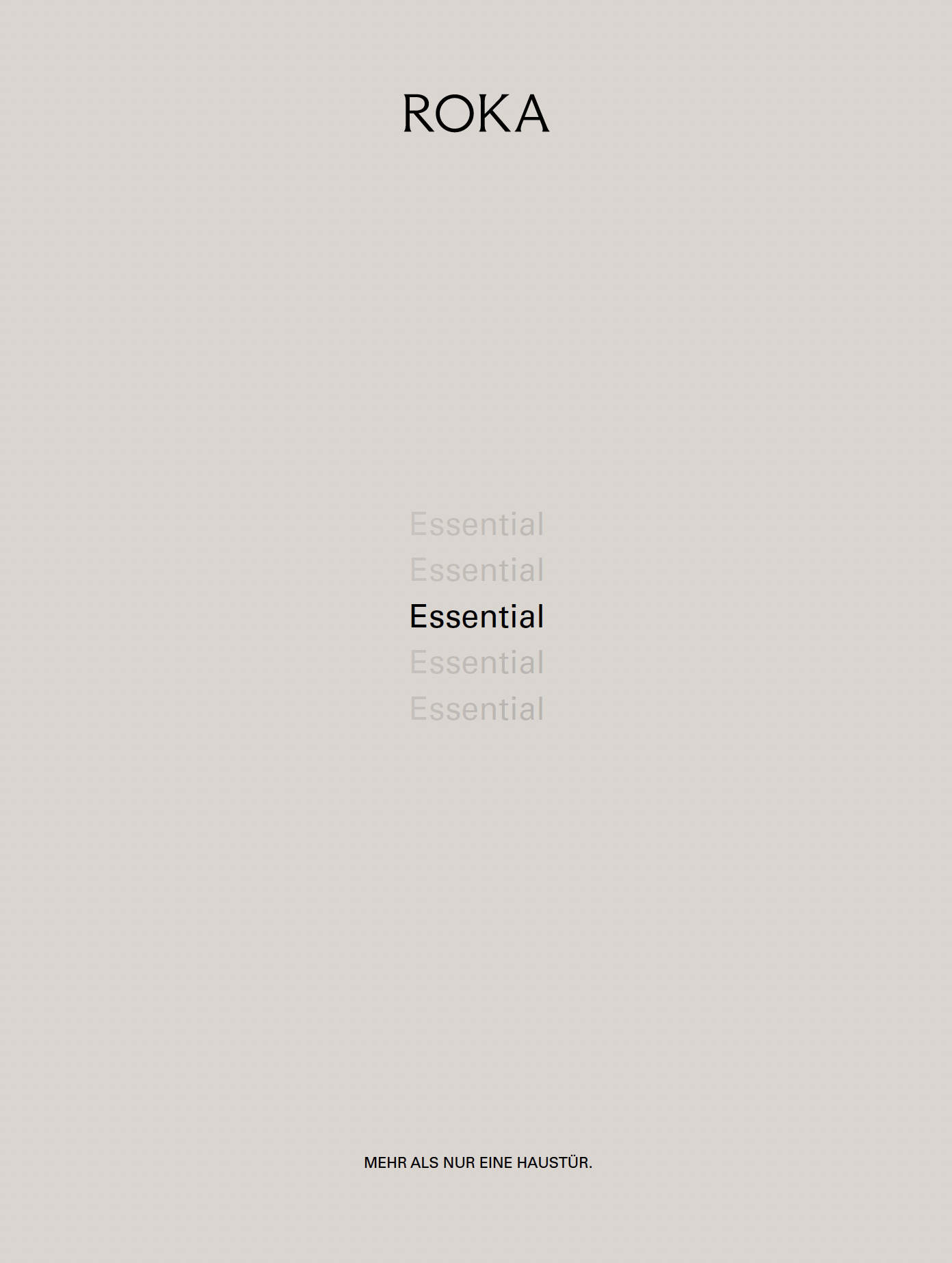 Roka Essential Katalog