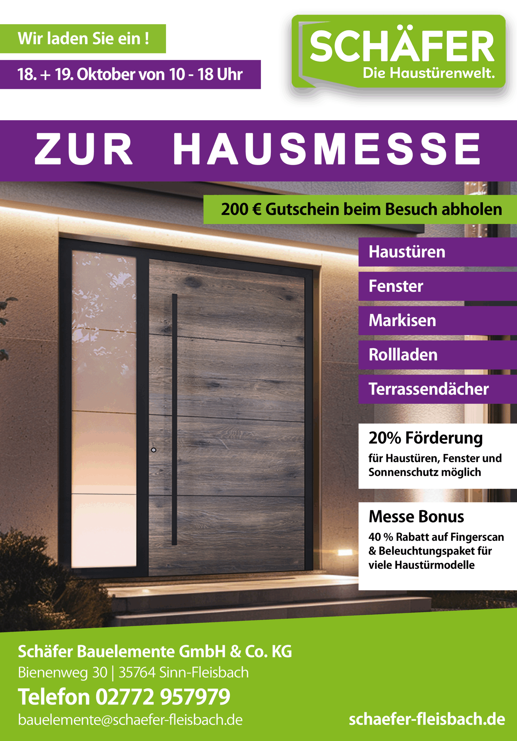 Schäfer Anzeige Hausmesse September 2025